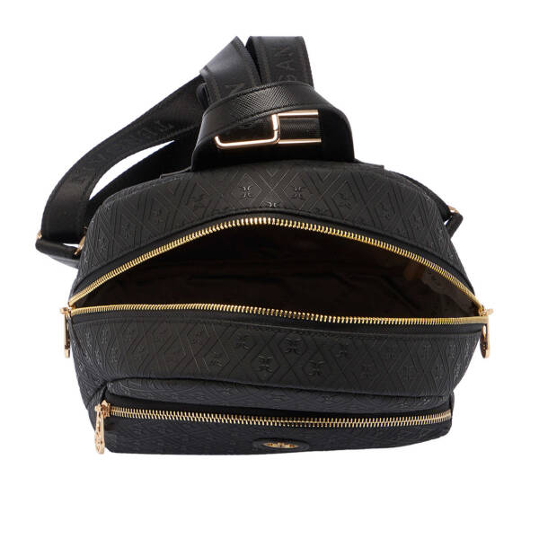 Siyah Print Kadın Sırt Çantası - S1SR00079603-P1Q - 4