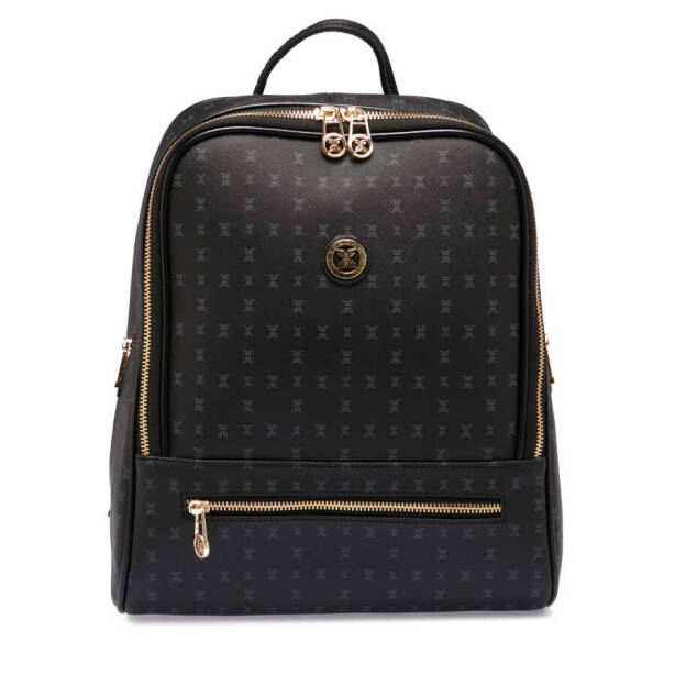 Siyah Print Kadın Sırt Çantası - S1SR00079606-T0E 