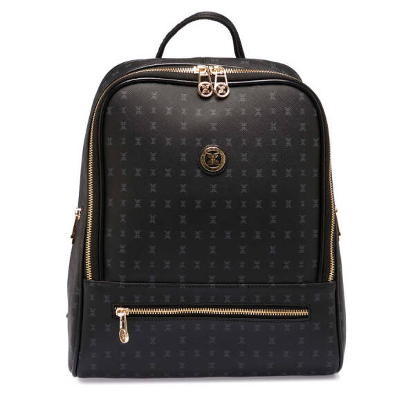 Siyah Print Kadın Sırt Çantası - S1SR00079606-T0E - 1