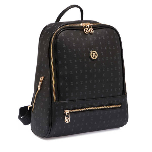 Siyah Print Kadın Sırt Çantası - S1SR00079606-T0E - 2