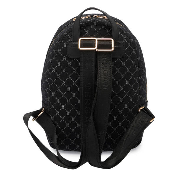 Siyah Print Kadın Sırt Çantası - S1SR00079611-R0P - 3