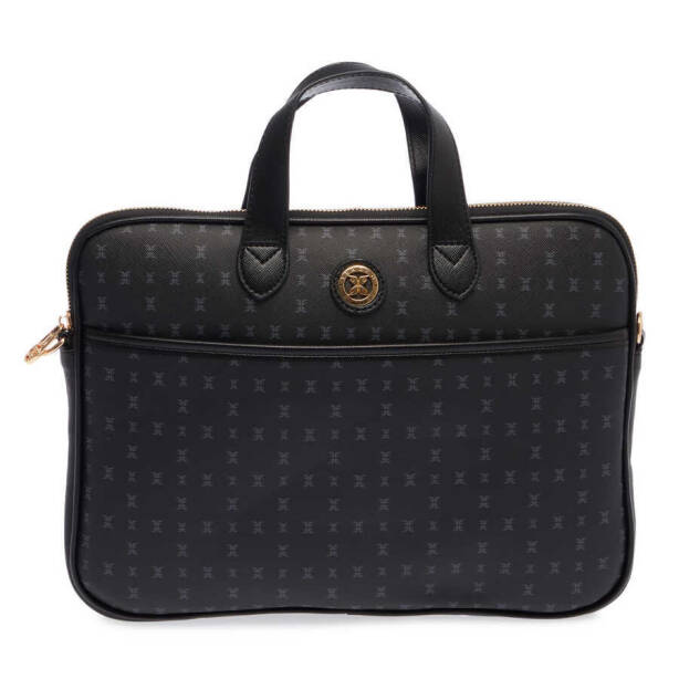 Siyah Print Unisex Laptop Çantası - S24Y1PR09140-T0E - 1