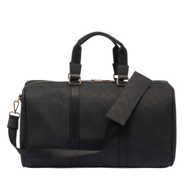 Siyah Print Unisex Seyahat Çantası - S1SC00021341-P1Q - 3