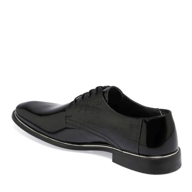 Siyah Hakiki Rugan Deri Erkek Klasik Ayakkabı - E24I1AY56780-A07 - 3