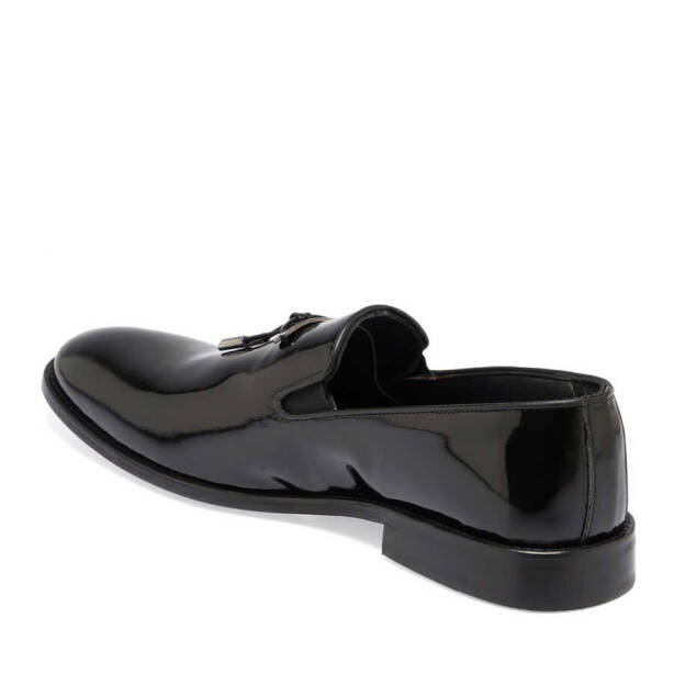 Siyah Hakiki Rugan Deri Erkek Klasik Ayakkabı - E24I1AY56782-A07 - 3