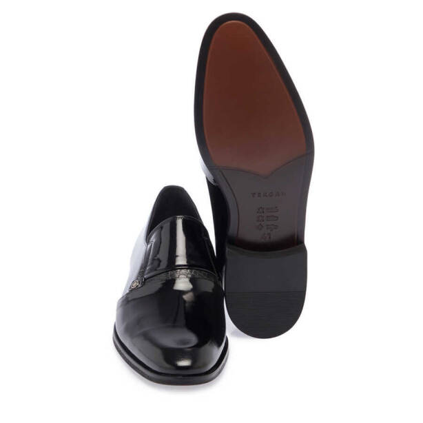 Siyah Rugan Deri Erkek Klasik Ayakkabı - E24I1AY56919-A07 - 4