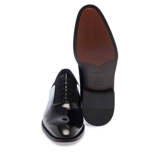 Siyah Rugan Deri Erkek Klasik Ayakkabı - E24I1AY56920-A07 - 4