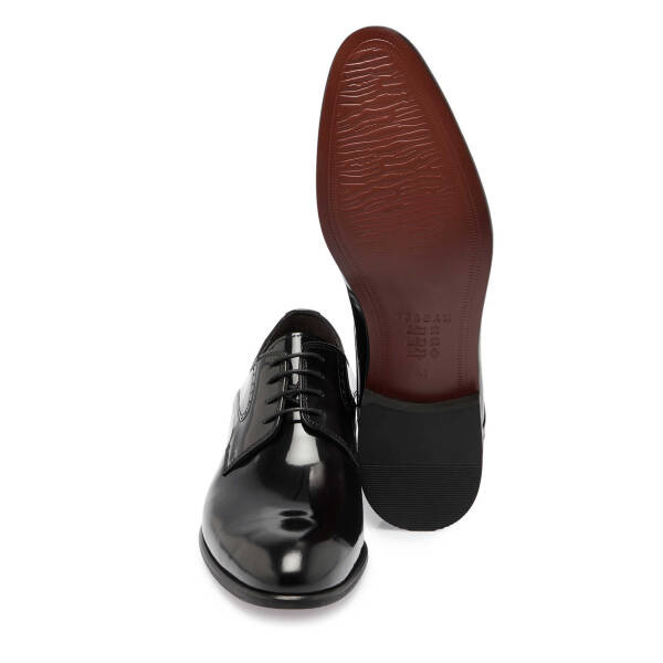 Siyah Rugan Deri Erkek Klasik Ayakkabı - E24S1AY56967-A07 - 4