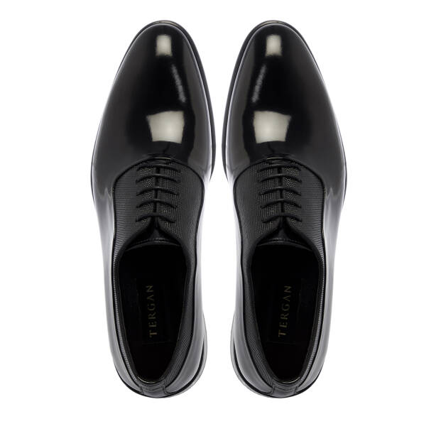 Siyah Rugan Deri Erkek Klasik Ayakkabı - E25S1AY57558-A07 - 5