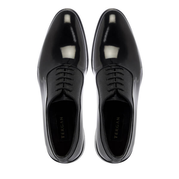 Siyah Rugan Deri Erkek Klasik Ayakkabı - E25S1AY57558-A07 - 5