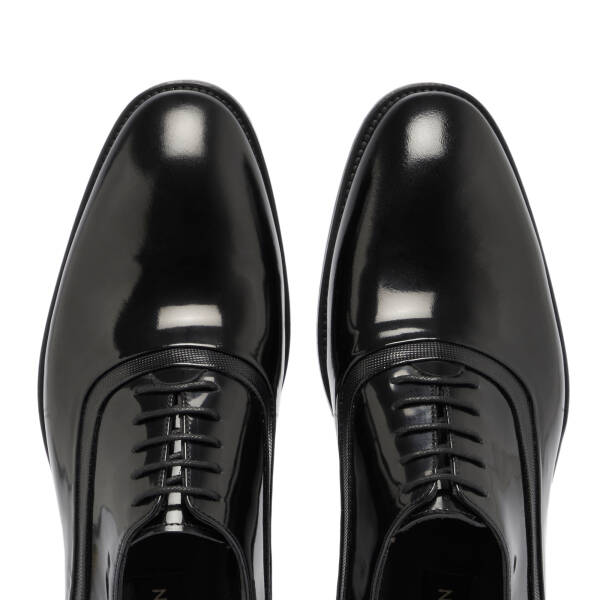 Siyah Rugan Deri Erkek Klasik Ayakkabı - E25S1AY57565-A07 - 5