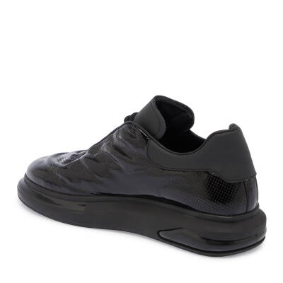  Siyah Rugan Deri Erkek Sneaker - E23S1AY56380-A07 - 2