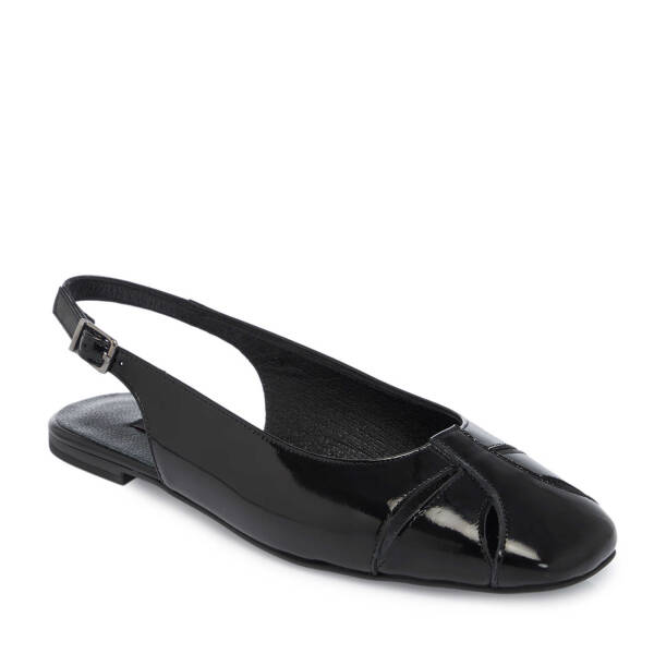 Siyah Hakiki Rugan Deri Kadın Babet - K25Y1AY67911-A07 - 2