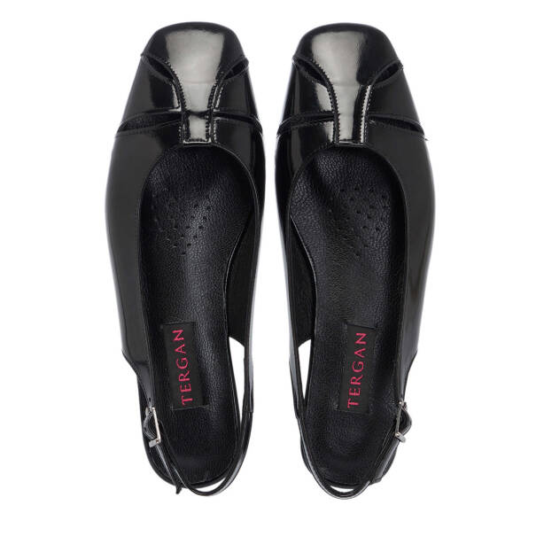 Siyah Hakiki Rugan Deri Kadın Babet - K25Y1AY67911-A07 - 5