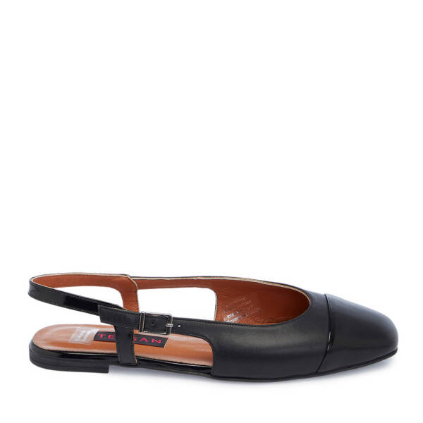 Siyah Hakiki Rugan Deri Kadın Babet - K25Y1AY67914-A07 - 1