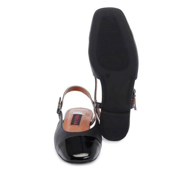 Siyah Hakiki Rugan Deri Kadın Babet - K25Y1AY67914-A07 - 4