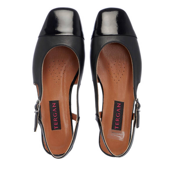 Siyah Hakiki Rugan Deri Kadın Babet - K25Y1AY67914-A07 - 5