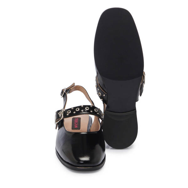 Siyah Rugan Deri Kadın Babet - K25Y1AY68038-A07 - 4