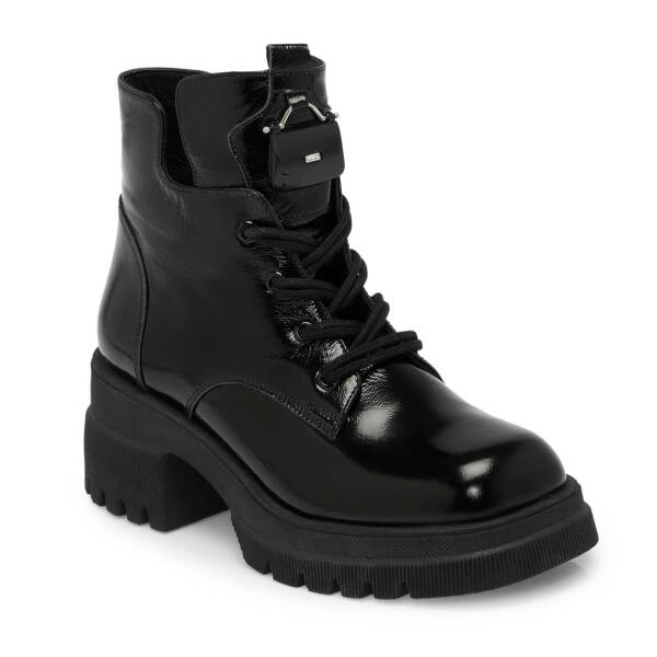 Siyah Rugan Deri Kadın Bot - K25K1BT68156-A07 - 1