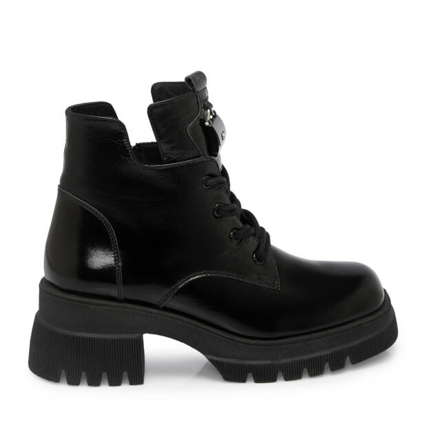 Siyah Rugan Deri Kadın Bot - K25K1BT68156-A07 - 3