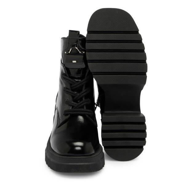 Siyah Rugan Deri Kadın Bot - K25K1BT68156-A07 - 4