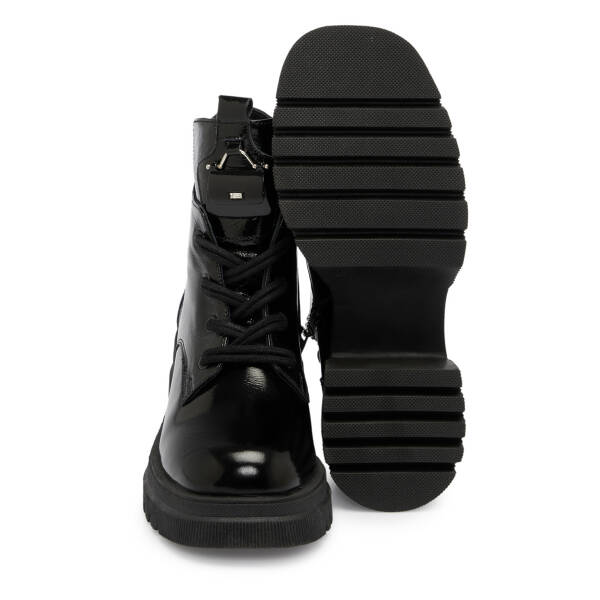 Siyah Rugan Deri Kadın Bot - K25K1BT68156-A07 - 4