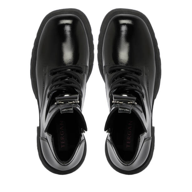 Siyah Rugan Deri Kadın Bot - K25K1BT68156-A07 - 5