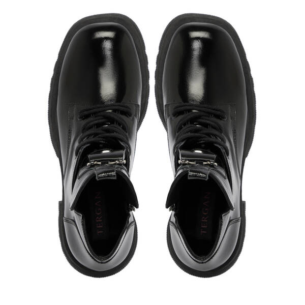 Siyah Rugan Deri Kadın Bot - K25K1BT68156-A07 - 5