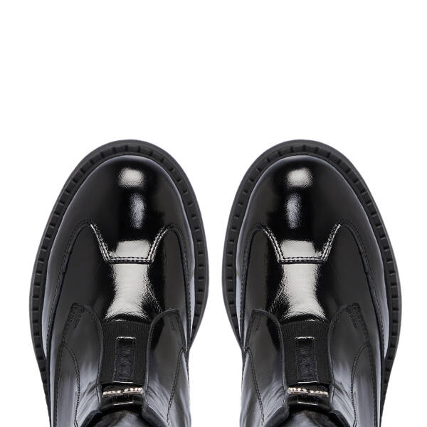 Siyah Rugan Deri Kadın Bot - K25K1BT68157-A07 - 5