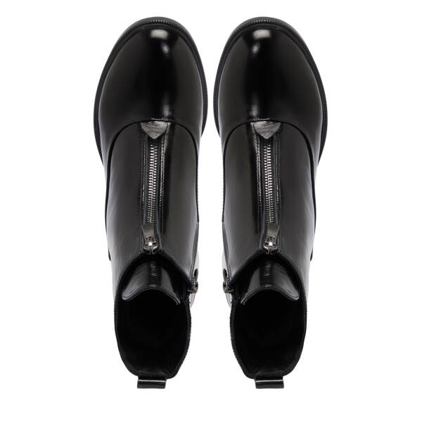 Siyah Rugan Deri Kadın Bot - K25K1BT68180-A07 - 5