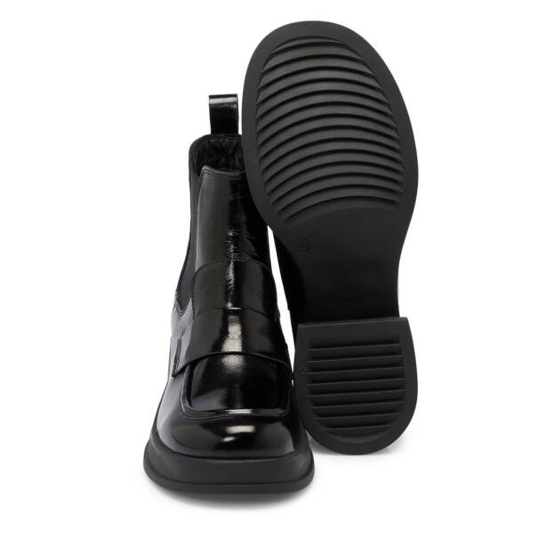 Siyah Rugan Deri Kadın Bot - K25K1BT68293-A07 - 4