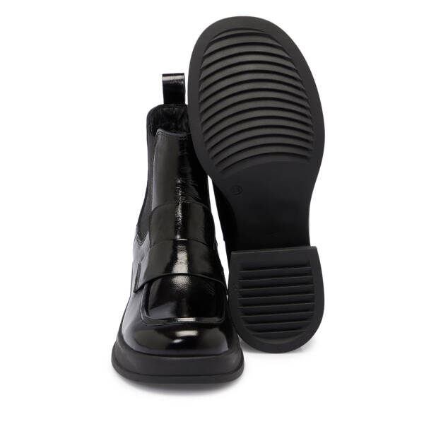 Siyah Rugan Deri Kadın Bot - K25K1BT68293-A07 - 4