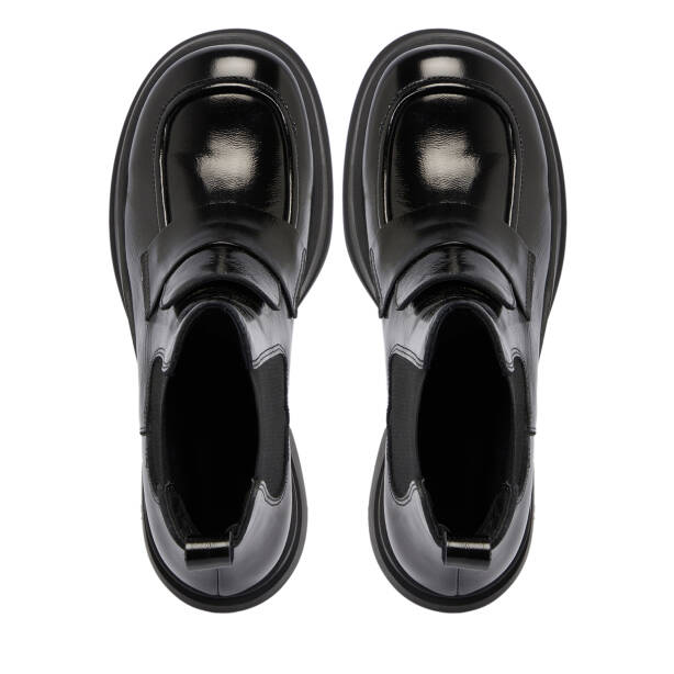 Siyah Rugan Deri Kadın Bot - K25K1BT68293-A07 - 5