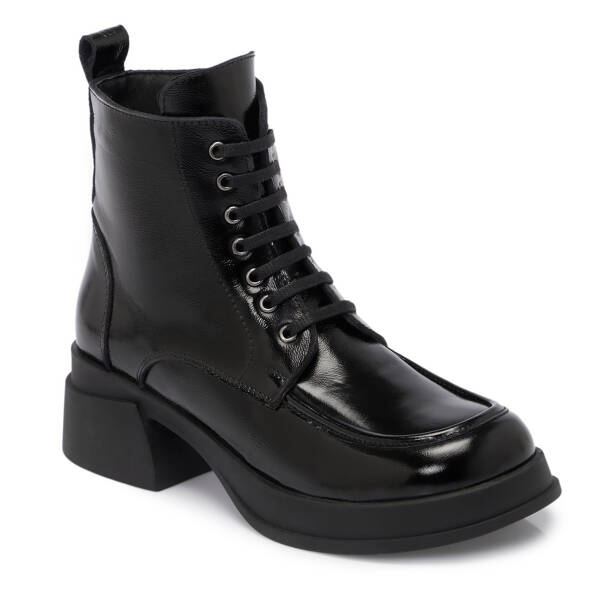 Siyah Rugan Deri Kadın Bot - K25K1BT68294-A07 - 1