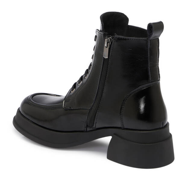 Siyah Rugan Deri Kadın Bot - K25K1BT68294-A07 - 2