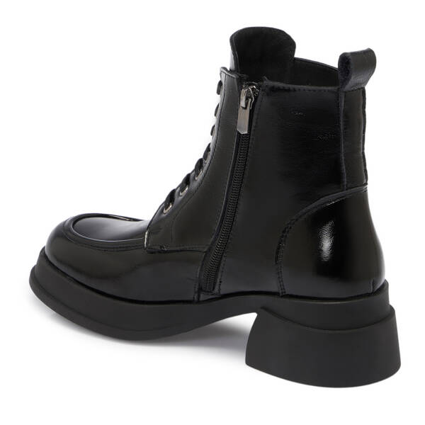 Siyah Rugan Deri Kadın Bot - K25K1BT68294-A07 - 2