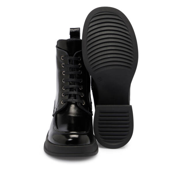 Siyah Rugan Deri Kadın Bot - K25K1BT68294-A07 - 4