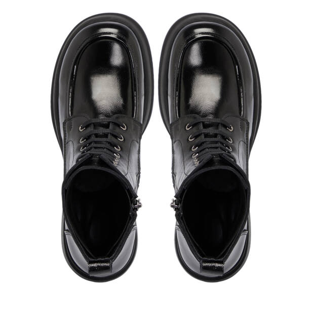 Siyah Rugan Deri Kadın Bot - K25K1BT68294-A07 - 5