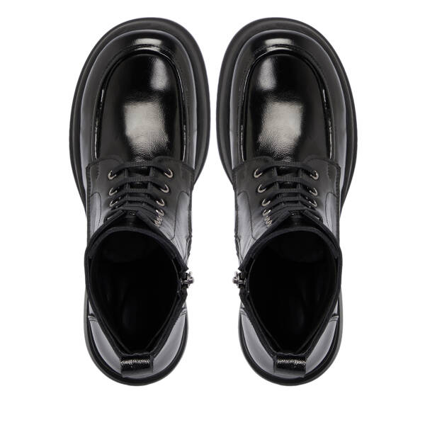 Siyah Rugan Deri Kadın Bot - K25K1BT68294-A07 - 5