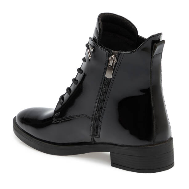 Siyah Rugan Deri Kadın Bot - K25K1BT68515-A07 - 2