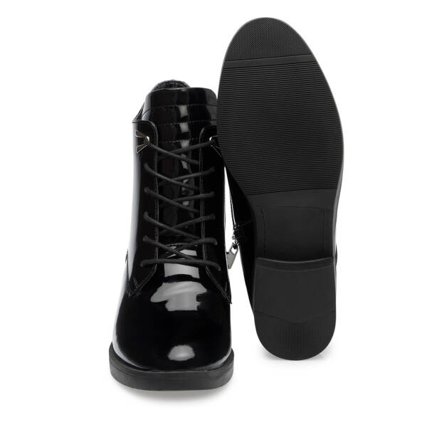 Siyah Rugan Deri Kadın Bot - K25K1BT68515-A07 - 4