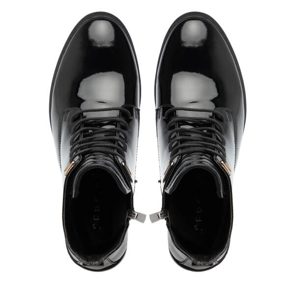 Siyah Rugan Deri Kadın Bot - K25K1BT68515-A07 - 5