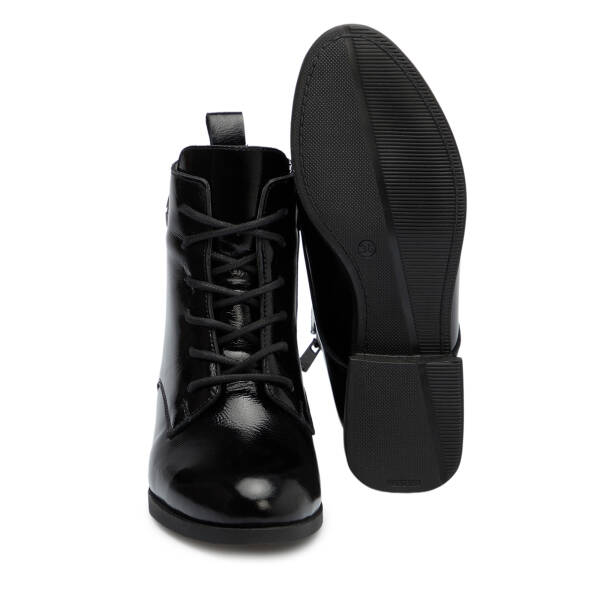 Siyah Rugan Deri Kadın Bot - K25K1BT68519-A07 - 4