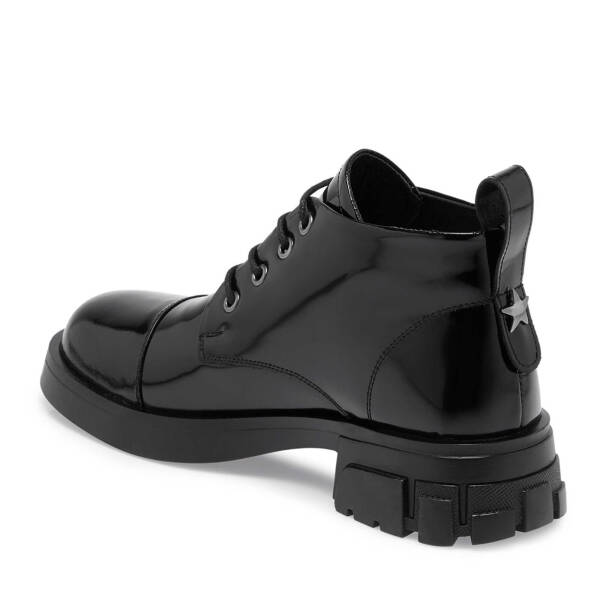 Siyah Rugan Deri Kadın Casual Bot - K24K1BT67634-A07 - 2