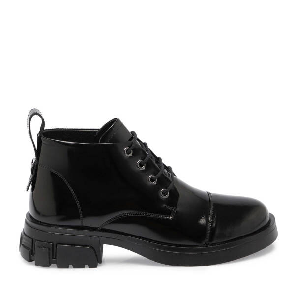 Siyah Rugan Deri Kadın Casual Bot - K24K1BT67634-A07 - 3