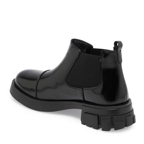 Siyah Rugan Deri Kadın Casual Bot - K24K1BT67635-A07 - 2