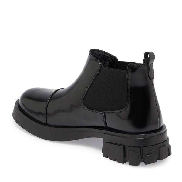 Siyah Rugan Deri Kadın Casual Bot - K24K1BT67635-A07 - 2