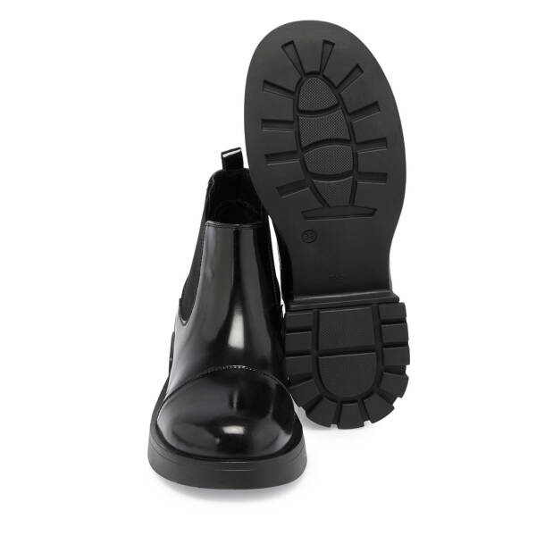 Siyah Rugan Deri Kadın Casual Bot - K24K1BT67635-A07 - 4