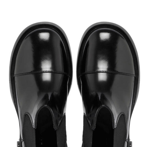 Siyah Rugan Deri Kadın Casual Bot - K24K1BT67635-A07 - 5