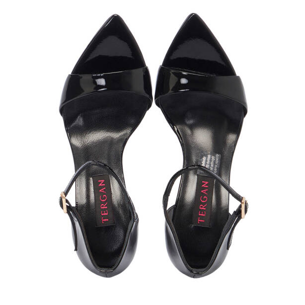 Siyah Rugan Deri Kadın Dolgu Topuklu Ayakkabı - K24Y1AY67252-A07 - 5